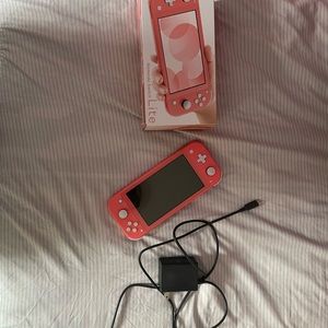 Nintendo switch light pink
